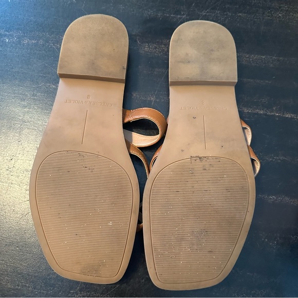Chelsea & Violet Brown Strappy Sandals - Picture 7 of 8